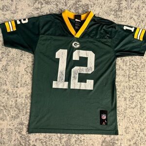 Youth Large NFL Team Apparel Aaron Rodgers Green Bay Packers Football Jersey